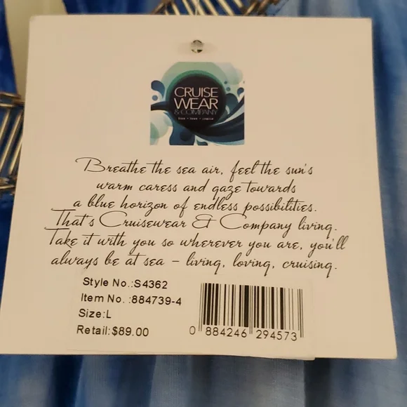 CruiseWear and Company blue tie dye dress - Picture 7 of 10